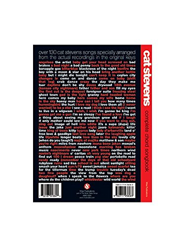Cat Stevens: Complete Chord Songbook. Für Text & Akkorde(mit Griffbildern)