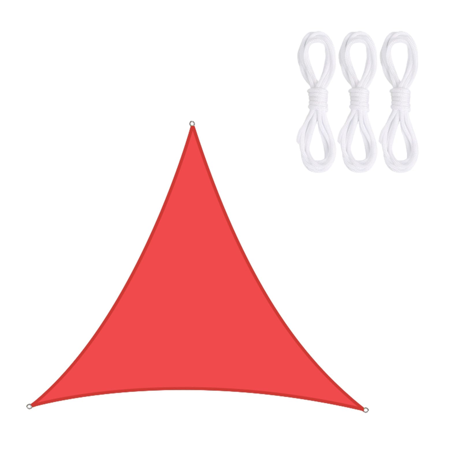 GLDYTVF Waterproof Triangular Awning with Eyelets - UV & Wind Protection for Balcony Patio Garden - Tear-Resistant Shade Net Outdoor Camping Cover (3/4/5/6m)