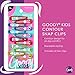 Goody Kids Snap & Go Contour Clips - 12 Count, Rainbow - Snap Clips - Suitable for All Hair Types - Pain-Free Hair Accessories for Girls and Boys - All Day Comfort