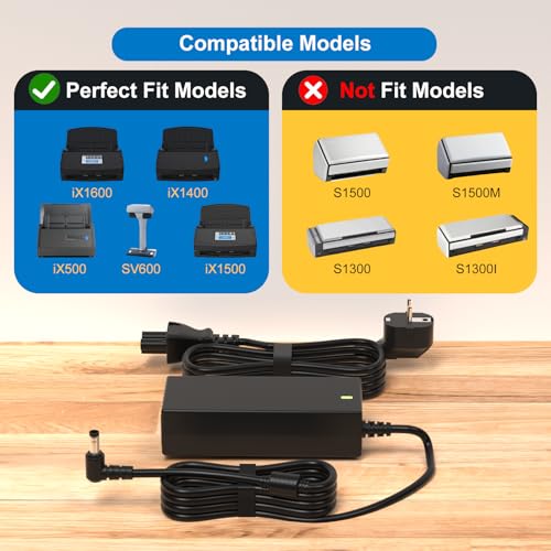16V AC Adapter für Fujitsu iX1600 iX1400 iX500 iX1500 SV600 S510 ScanSnap Netzteil Ladegerät für Canon Pixma iP90 iP100 iP110 iP90v K10249 K10296 K300 359 Tinte Jet-Drucker-Ladekabel