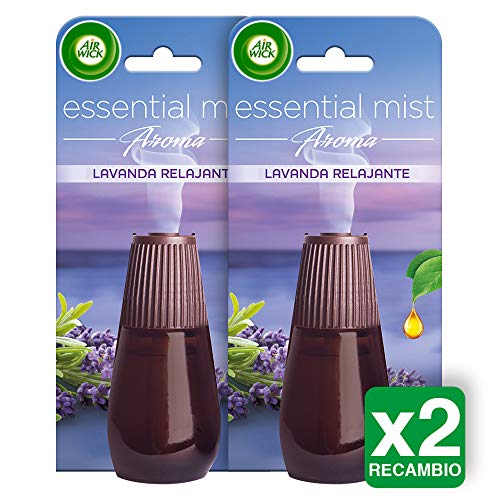 Air Wick Essential Mist Duplo Ambientador fragancia lavanda - 2 recambios