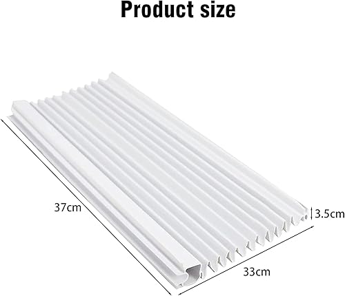 Miniatura 7 de Paneles laterales de aire acondicionado de ventana con marco, kit de cortina de relleno de acordeón de CA para habitación, panel lateral de CA con