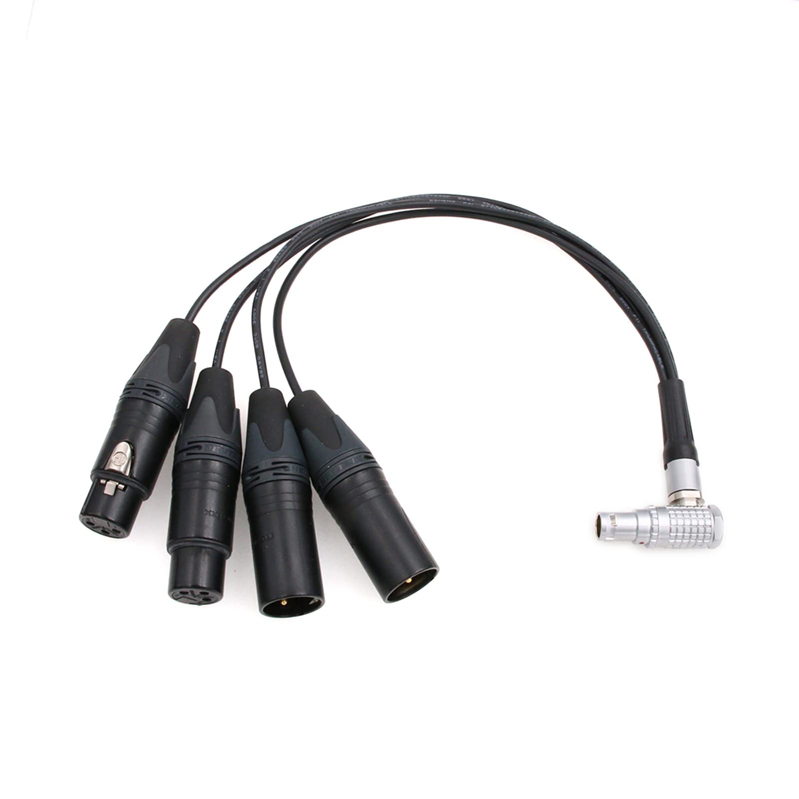 Cavo di ingresso audio e uscita audio da 10 pin a 2x3 pin XLR Atomos Breakout per registratore monitor Shogun (angolo retto 10pin)
