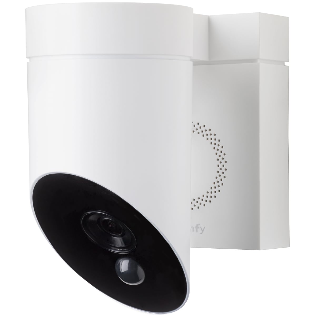 Somfy 1875325 - Telecamera esterna Wi-Fi con rilevamento intelligente, 1080p Full HD, sirena da 110 dB, collegamento alla lampada esistente