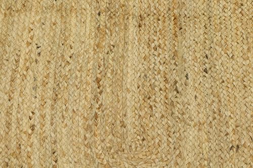 Tapis de couloir ovale résistant en jute tressé 61 x 350 cm intérieur extérieur