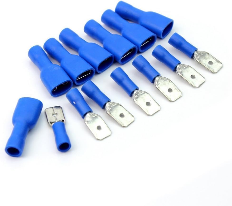 e-INFINITY 20 Pcs Insulated Spade Bullet Connector Electrical Crimp Terminal Blue Spade Bullet Connector A.W.G 16-14 Wiring Cable Plug (B07WPJP15G) Amazon Price History, Amazon Price Tracker