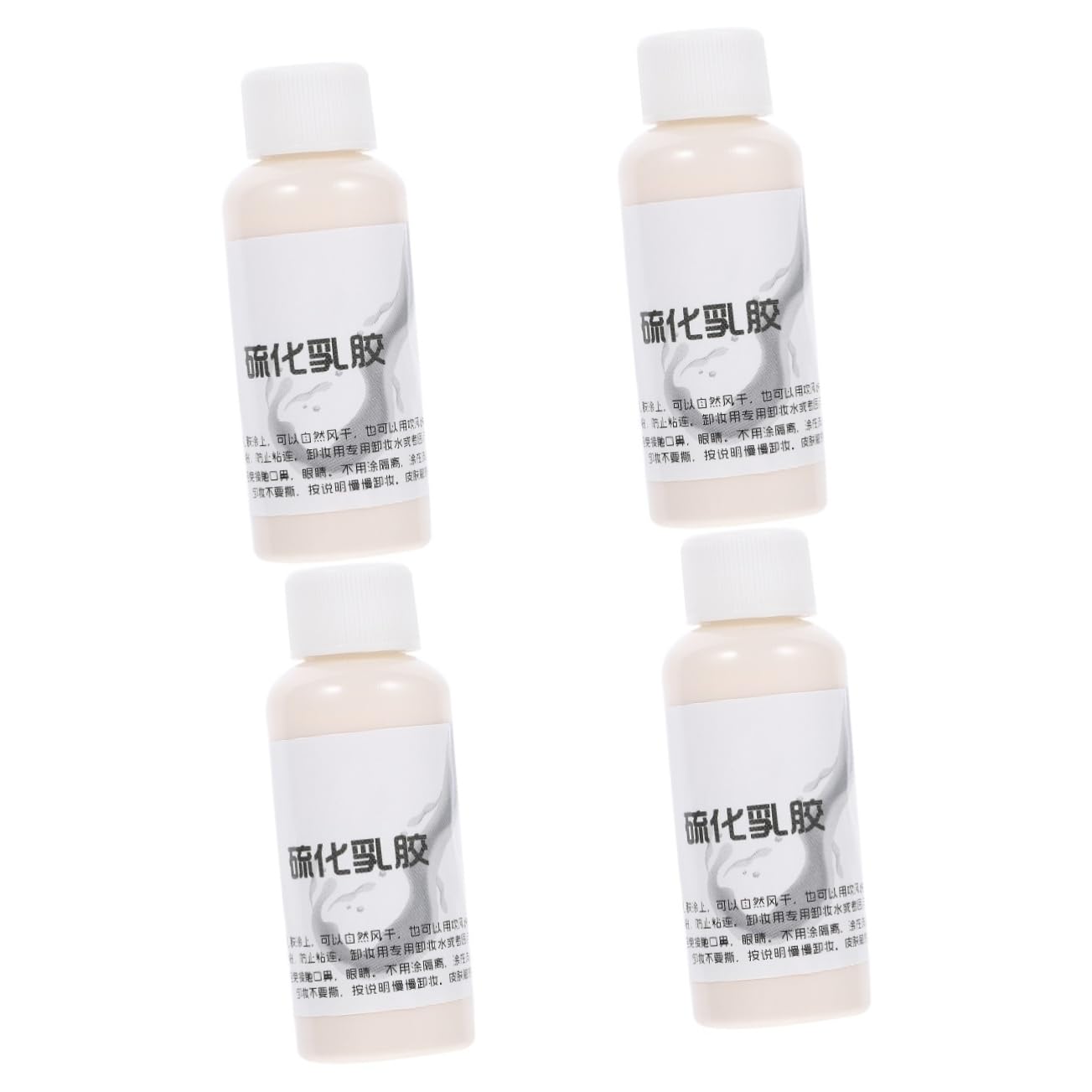 FOMIYES 4 Piezas 1 Maquillaje Líquido Vulcanizado Antiarrugas para Halloween para Actuaciones De Cosplay Y Drama
