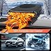 Car Heater, 12V 150W Portable Car Heater 2 in 1 Fast Heating and Cooling Portable Windshield Defogger and Defroster Plug into Cigarette Lighter 360° Rotation Defroster for Car Windshield(Black)