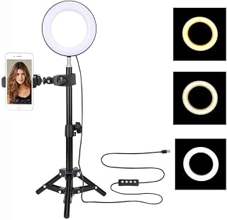 Live Fill Light,Ring light Selfie photography camera 6-inch ring-shaped fill light live support lighting makeup fill light