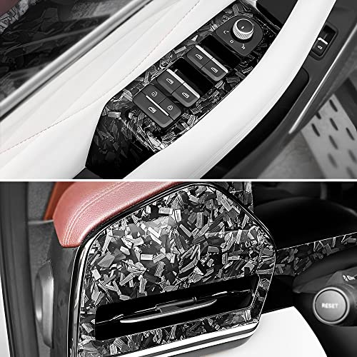 Lypumso Matte Black Carbon Steel Vinyl Wrap Roll Anti-Wrinkle Bubble Free Replacement Car Sticker, Premium Self Adhesive Car Wrap Vinyl Automotive Diy Interior Exterior 1Ft X 5Ft #TOP4