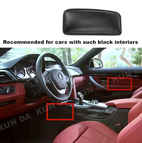 Image of CLOUDTAIL CHOICE 2 Pcs Leather Auto Center Console Knee Cushion Soft Pad Car Long-Distance Driving Foot Care Knee Leggings Cover Thigh Support Comfort Elastic Pillow