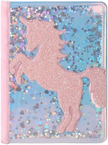 TIEFOSSI Unicorn Glitter Diary for Girls, Gift for 6 7 8 9 10-12 ...
