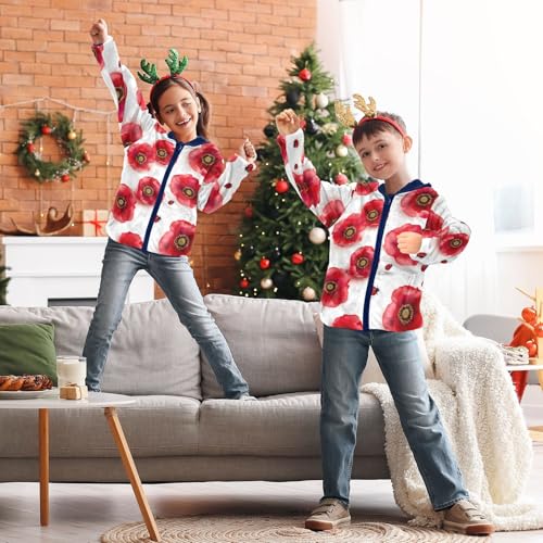 CHIFIGNO Girls Boys Zip up Hoodie Boys Jackets Boys Clothes with Pockets for Toddler and Kids4