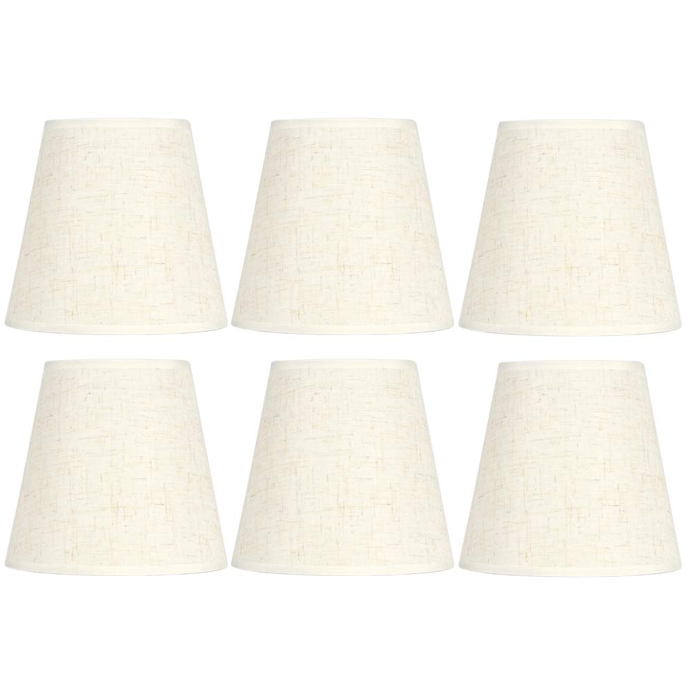 BWLZSP Lampshade Chandelier,6PCS Nordic Simple Cloth Lamp Shades Art Decor Light Shade Lampshades for E14 Wall Lamp Chandelier
