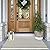 KOZYFLY Black and Beige Striped Porch Rug 27.5x43 Inches Area Rug Washable Outdoor Doormat Front Door Mat Cotton Striped Indoor Outdoor Rug for Front Door Kitchen Entryway Patio Porch