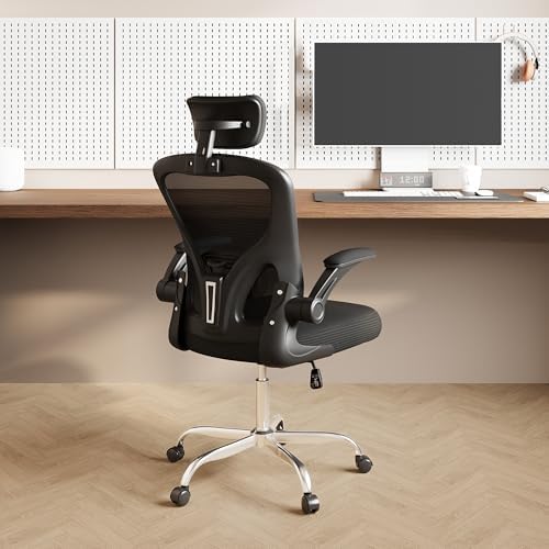 DEVAISE Office Chair High Back Mesh Ergonomic Desk Chair with Fli...