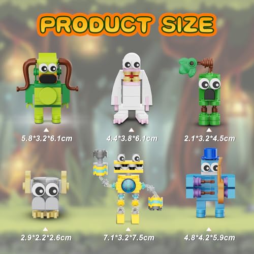 BuildingBoat Singing Building Set, Monsters Action Figure Game Toy Collectible Decoration Building Toy, Great for Fans, Boys and Girls 6+ Years Old (242 Pieces) - Image 3