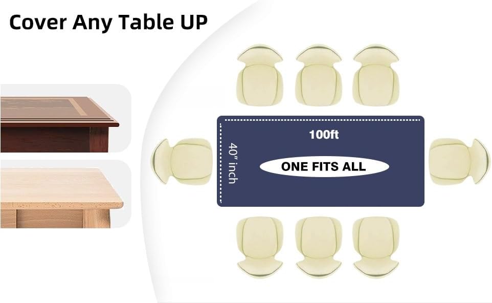 Miniatura 3 de Craft And Party, Rollo de plástico azul marino para cubierta de mesa, 40 pulgadas x 100 pies, rollo de plástico resistente para cubierta de mesa de