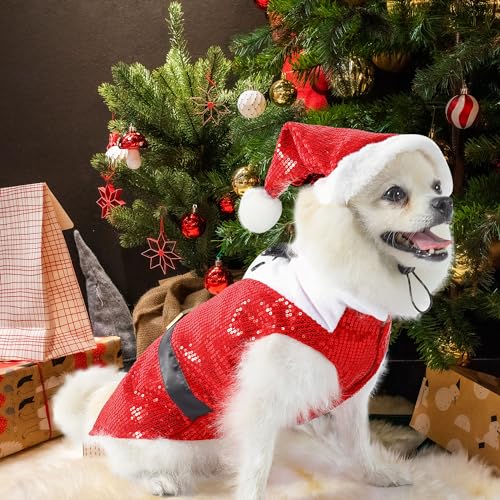 Disfraz de perro Yoption Santa Claus talla L miniatura 6