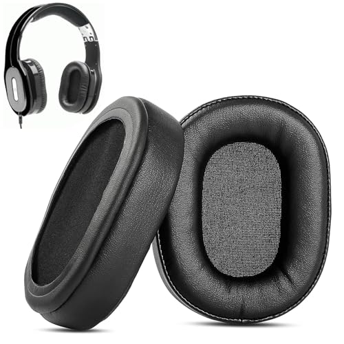 Almohadillas de repuesto cómodas compatibles con audífonos PSB M4U1 M4U2 con cuero más suave y espuma de alta densidad miniatura 1