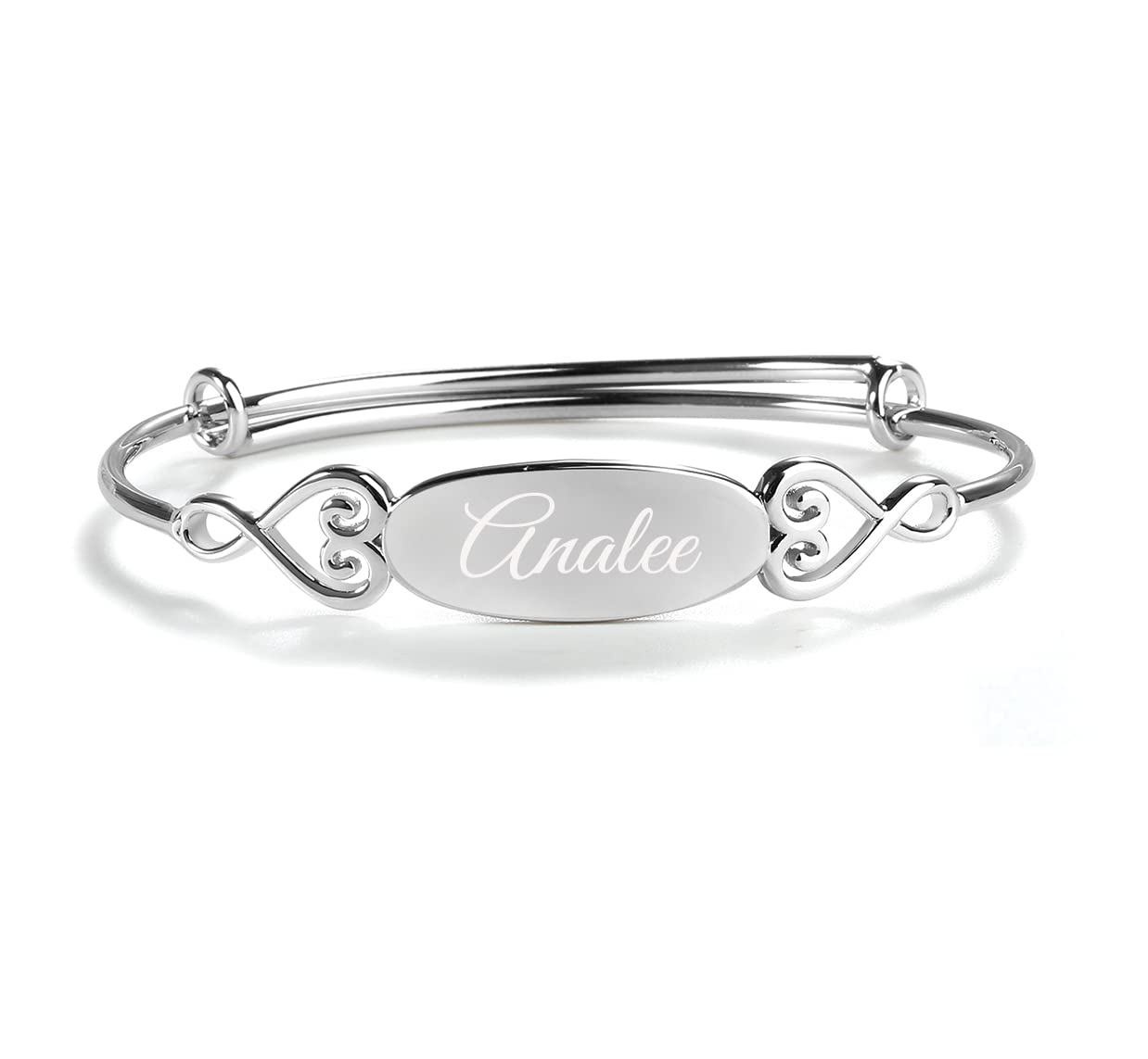 Precious Pieces Children's Bangle Bracelet, .925 Sterling Silver
