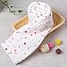 NANPIPER Cotton Muslin Baby Bath Towel, Super Soft and Water Absorbent, 6 Layers Muslin Cotton Warm Baby Blanket for Newborn Infant, Size 42x42 Inches, 1Pcs (Pink Stars)