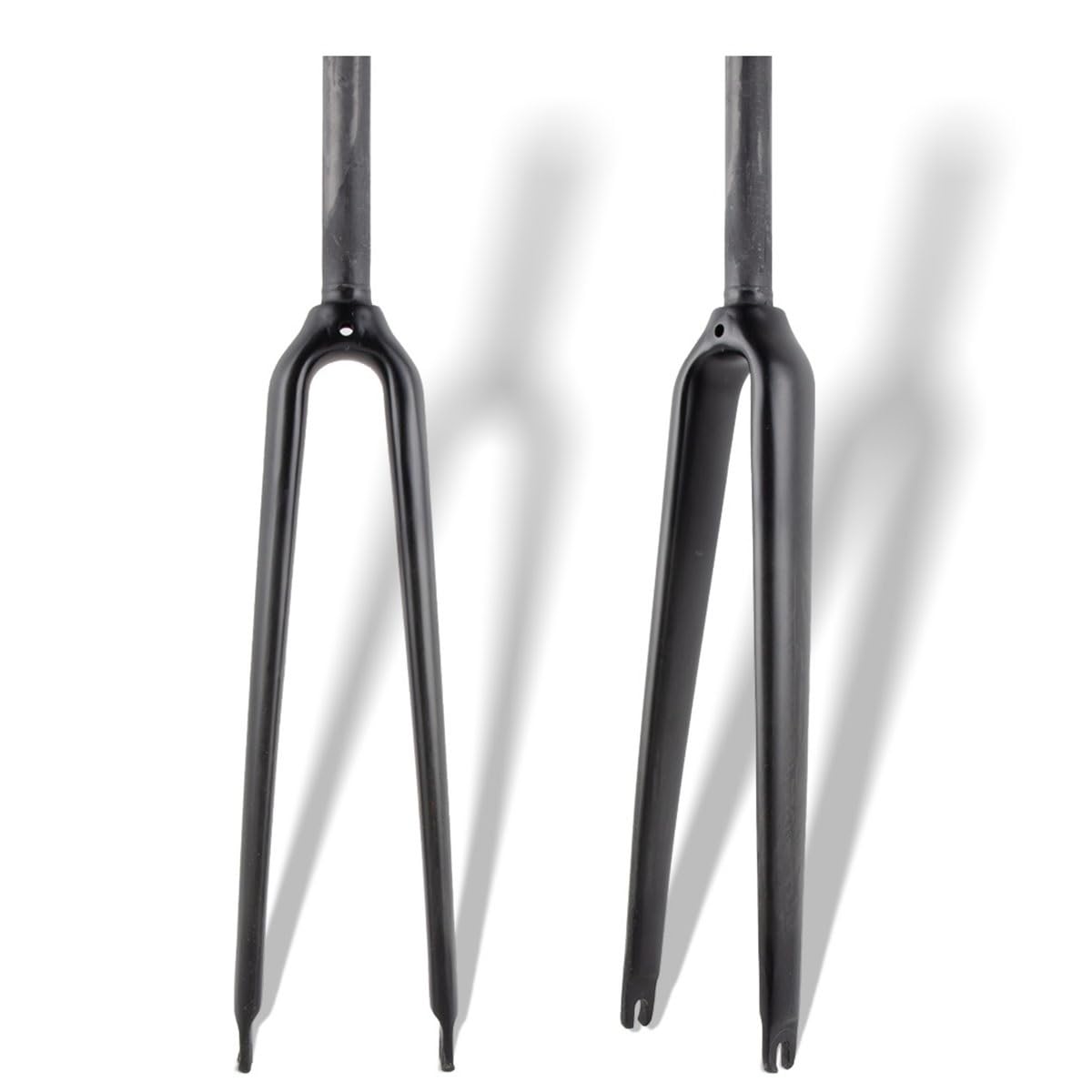 WIQUYBML Carbon Rigid Fork 700C Road Bikes Forks 25.4mm Straight Steerer Tube Threadless Hard Front Quick Release 9x100mm C Brake