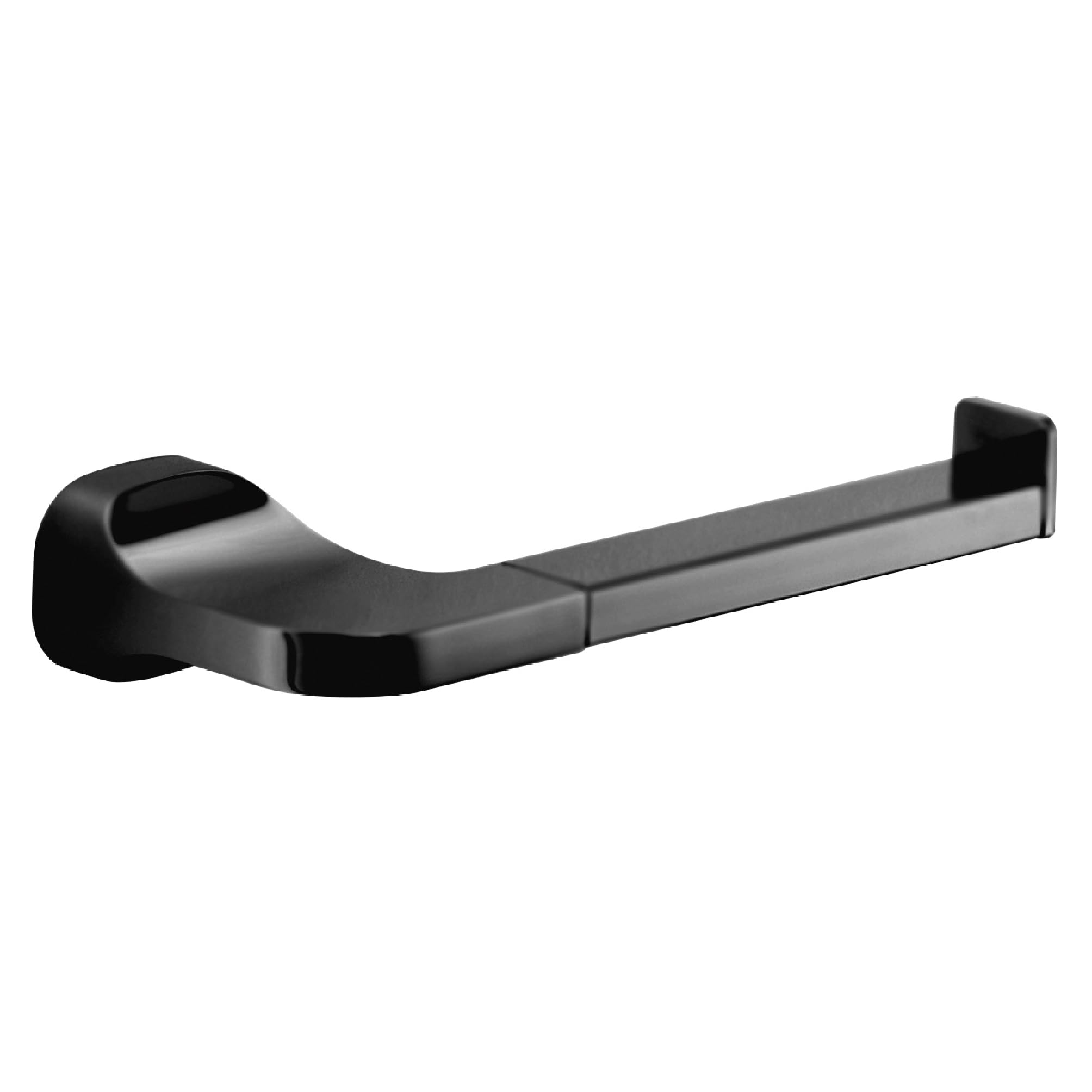 Gedy Stelvio Toilet Roll Holder Matte Black, Dull Black, 16,4x7x3,4cm