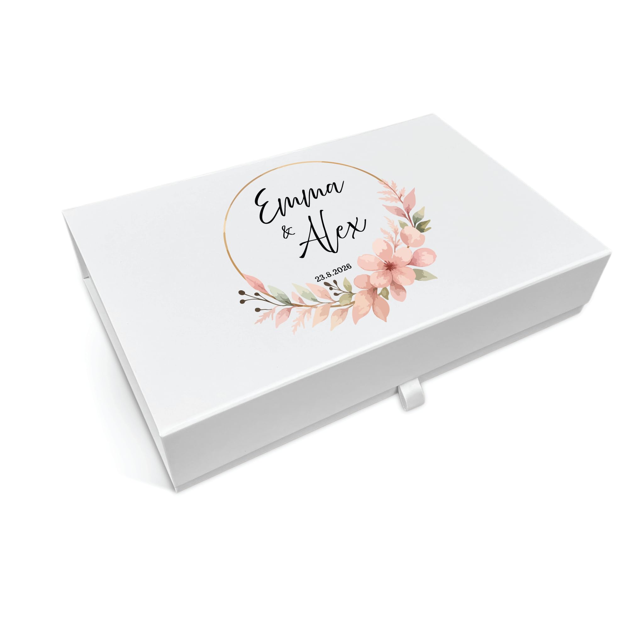COOKIES AND KOALAS Wedding Memory Box - Peach Blossom Large 22x34x7cm