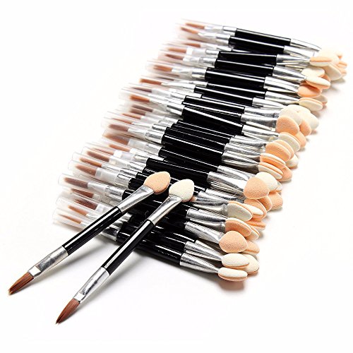 50 Pcs/lot Applicator Double-Ended Cosmetic Brushes Women Makeup Disposable Eyeshadow Eyeliner Sponge