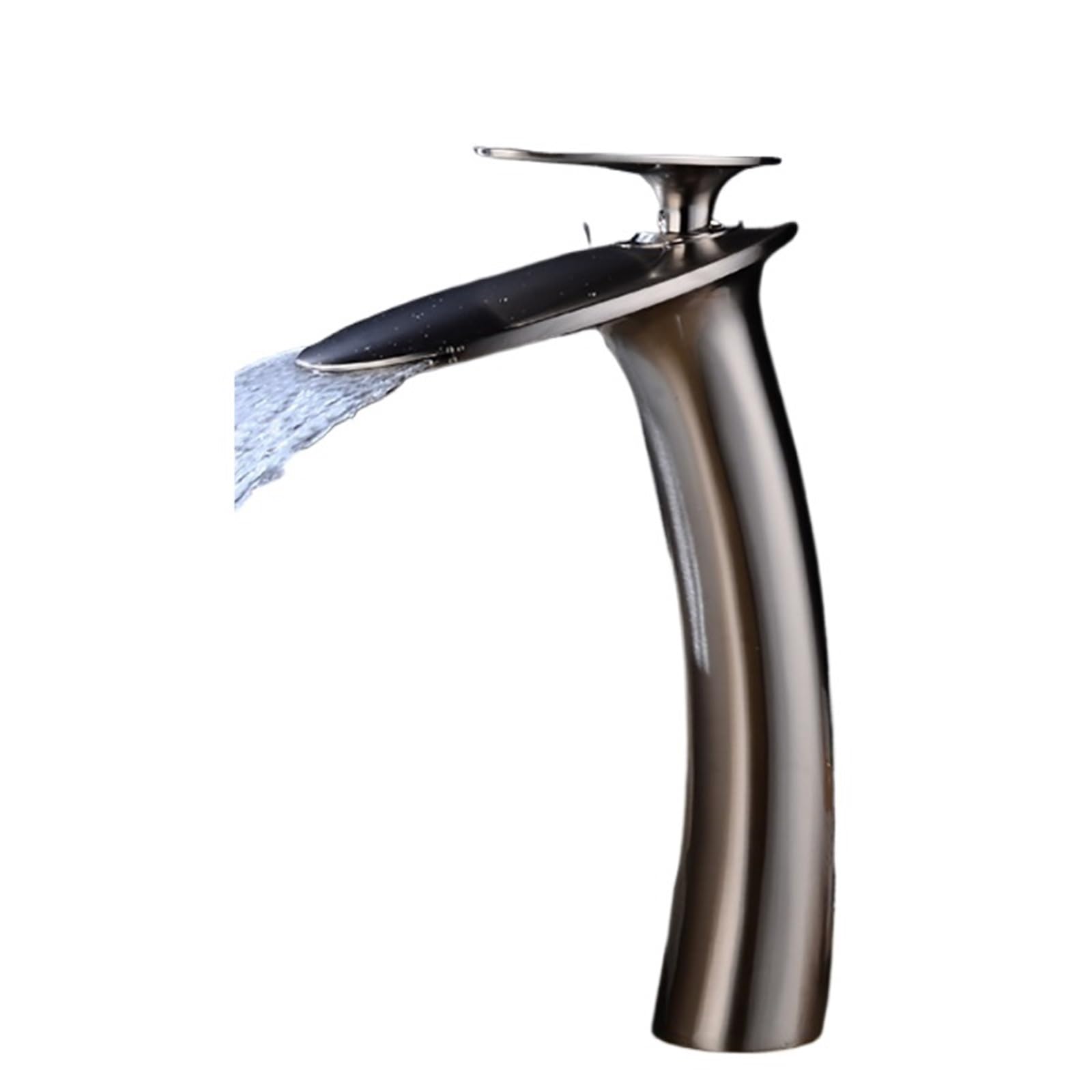 Lyvqzpwlr Color-07 Bathroom Basin Pillar Taps, Waterfall Basin Faucet Single Handle Mixer Tap For Bathroom Kitchen Multicolor(Color-07)