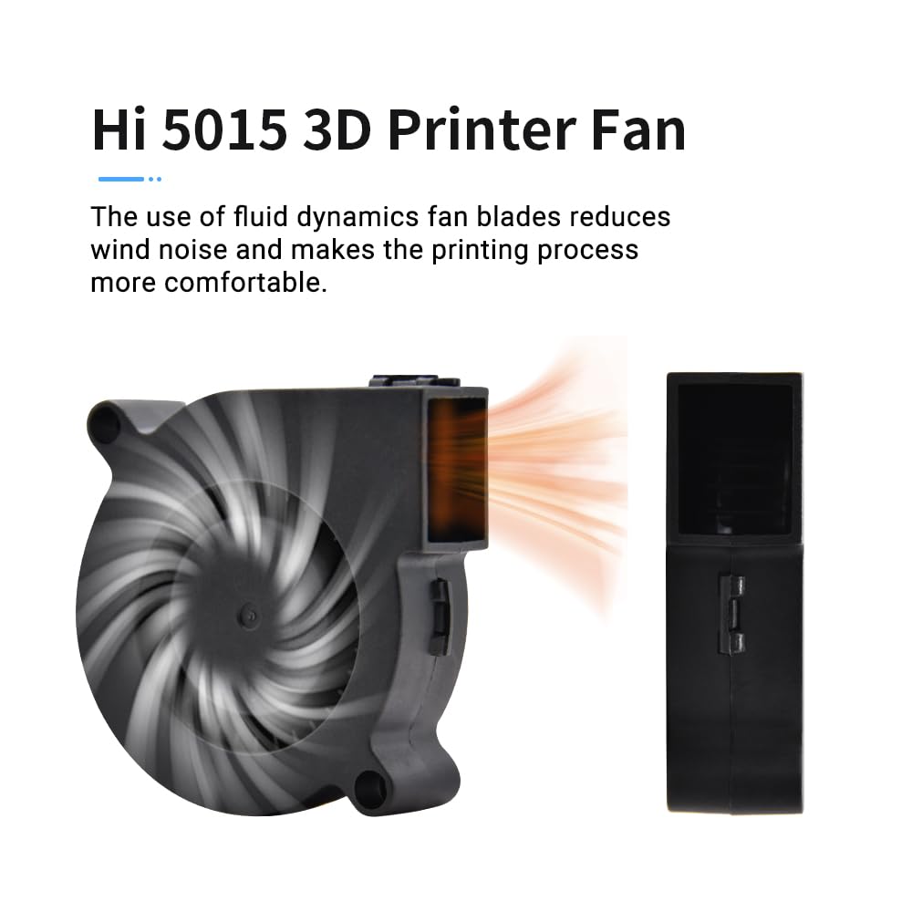 ELVES Hi Model Cooling Fan 3D Printer Parts 5015 Cooling Fan_24V_10000_L80 3D Printer Accesoires