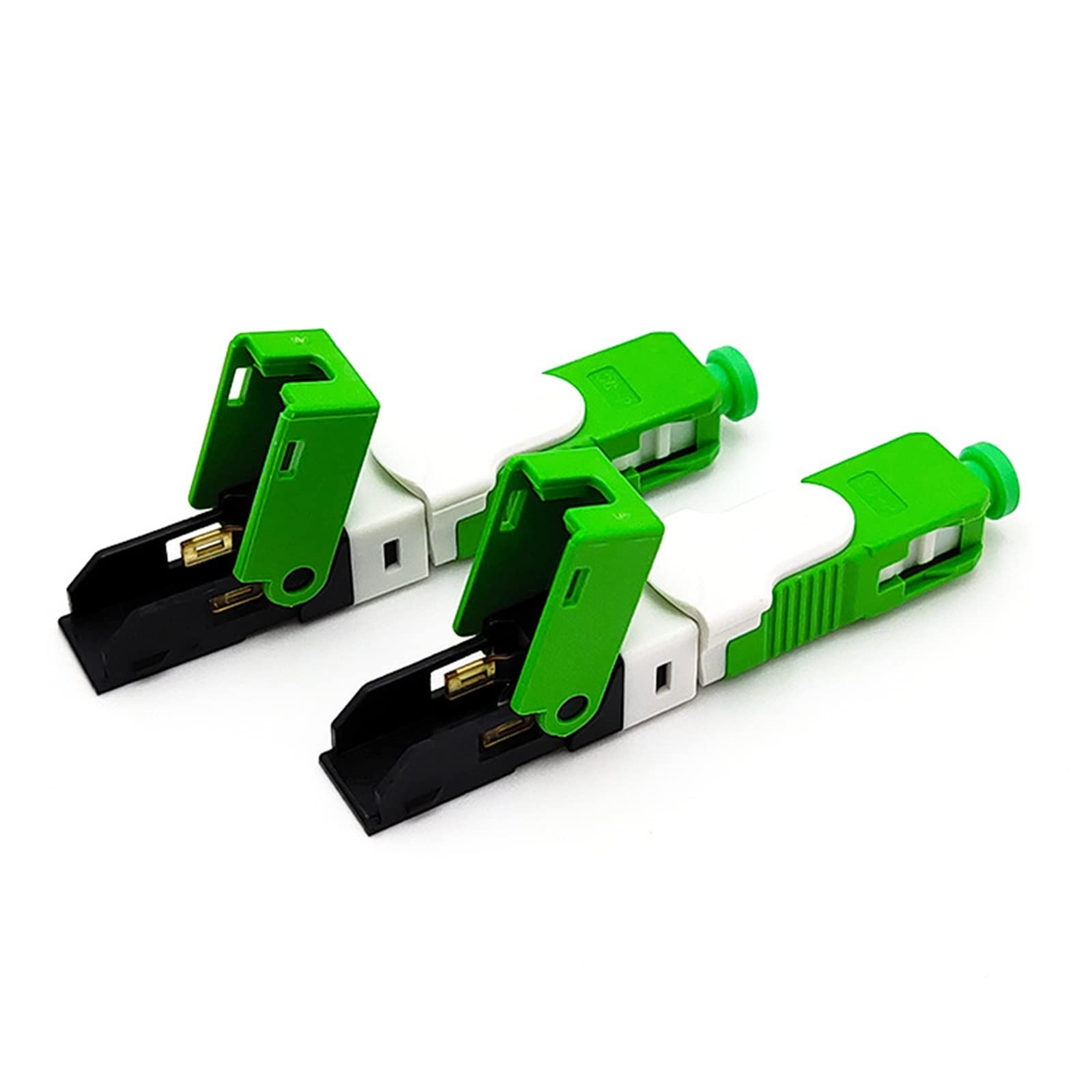 Raccords à Fibres optiques 50 pièces connecteur Optique d'assemblage de Champ ESC250D de Haute qualité SC APC FTTH connecteur Rapide de Fiber Équipement de Communication