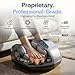 MIKO Foot Massager Machine with Deep-Kneading, Compression, Shiatsu, and Heat for Plantar Fasciitis, Neuropathy - Fits up to Men Size 12