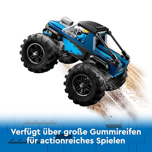 LEGO City Blue Monster Truck Toy for 5 Plus Year Old Boys & Girls, Vehicle Set with a Driver Minifigure, Creative Race Car Toys for Kids, Birthday Gift Idea 60402
