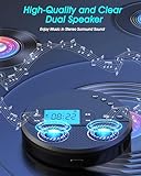 Greadio NEW 2025 Discman CD Player with Bluetooth, Portable CD Player with 2000mAh Rechargeable Battery, Compatible FM Transmitter, USB, AUX, Personal MP3 Players Anti-Skip Protection for Car (Black) - Image 6