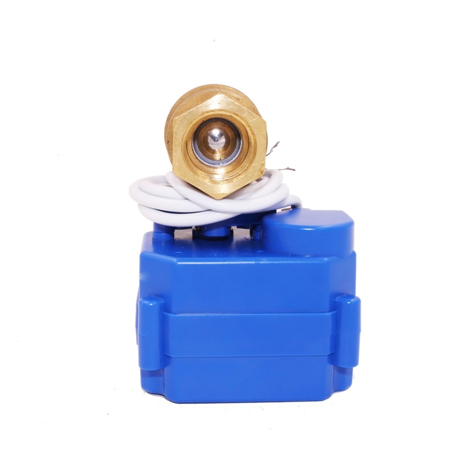 Zawór kulowy z napędem silnikowym 3/8" 2-drogowy, mosiężny elektryczny zawór kulowy 2-przewodowy siłownik elektryczny z pełnym portem AC/DC/ADC 220 9-24 V(AC_CR03)