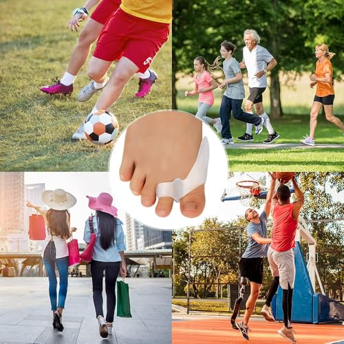 Image of Toe Separator for Feet Toe Spacers Correct Toes Yoga Silicone Hammer Toe Corrector for Women & Men Correct Toe Straighteners for Overlapping Toes (toe separator)