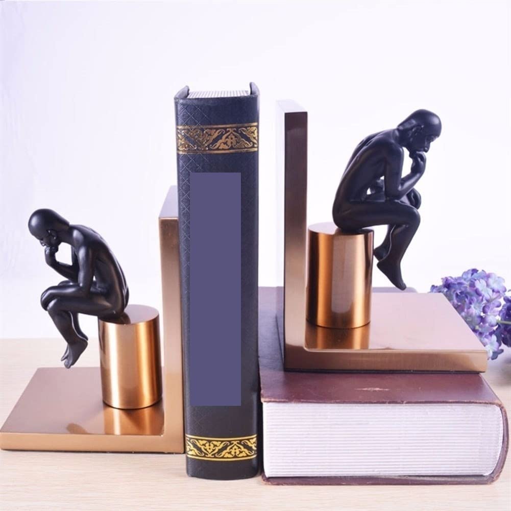 Decorazione per libreria, Stile Nordico, Luce di Lusso, Personaggi in Metallo, Decorazione per la Stanza dei Libri, Modello per Ufficio, Decorazioni per Hotel, fermalibri da scrivania, fermalibri
