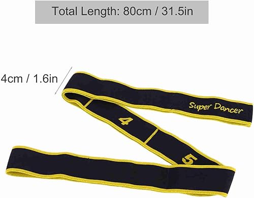 VGEBY banda elástica de resistencia 8 bucles banda de ejercicio para ballet danza gimnasia entrenamiento