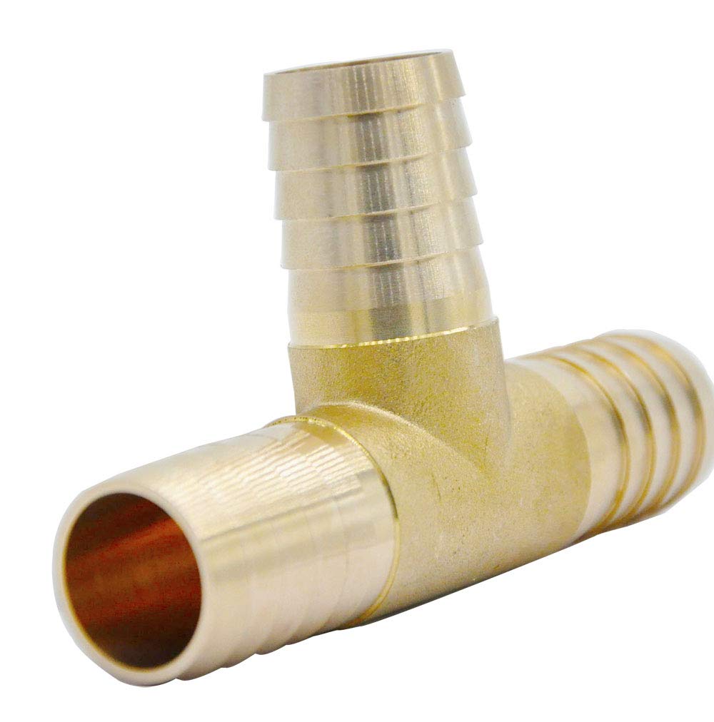 Buy ShengSheng 1" in Hose Barb Tee T Shaped 3 Way Union Made of