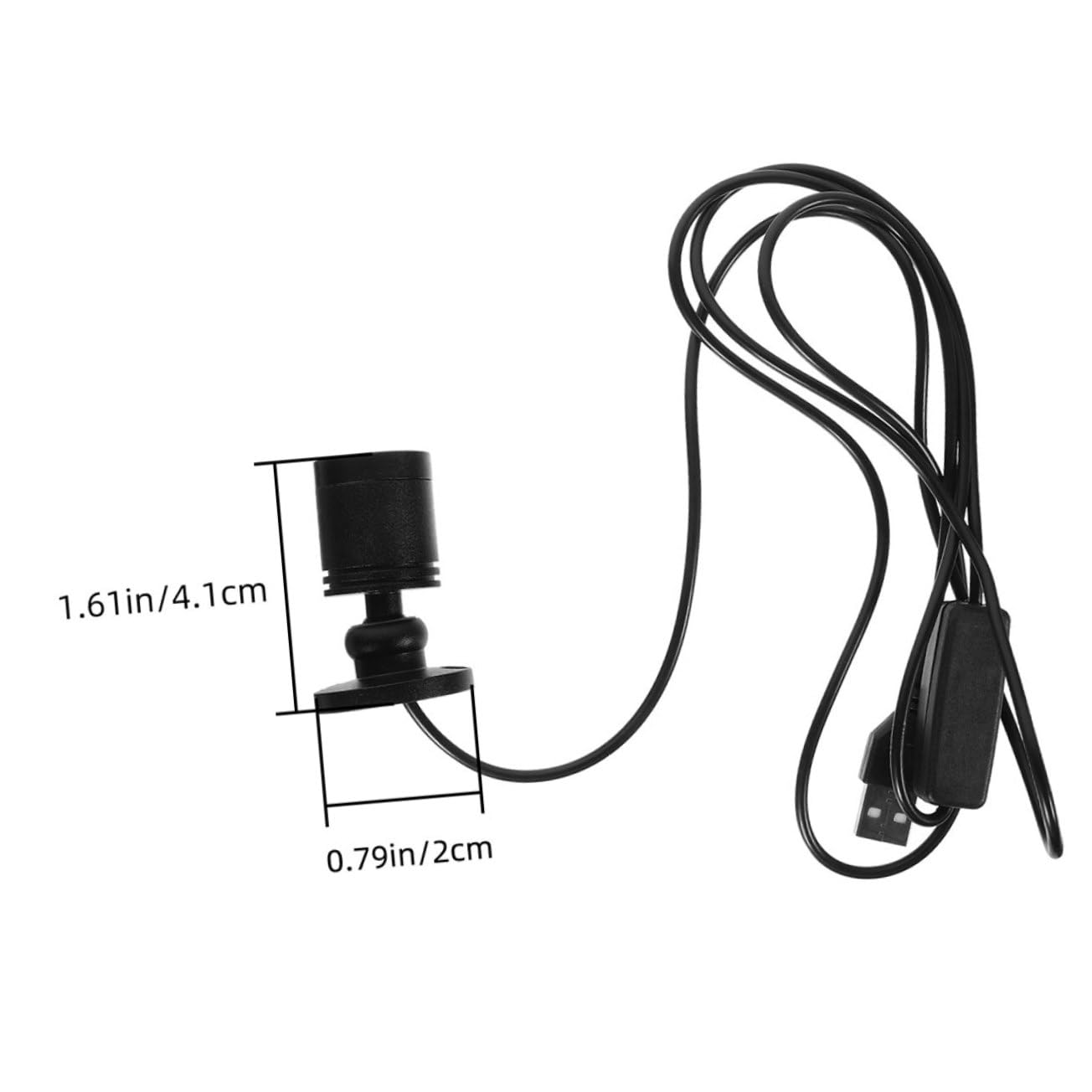 YARNOW 4Pcs Mini USB Dimmable LED Spotlight Warm Lighting for Jewelry Showcase Aquarium Indoor Display Compact Design with Convenient Switch