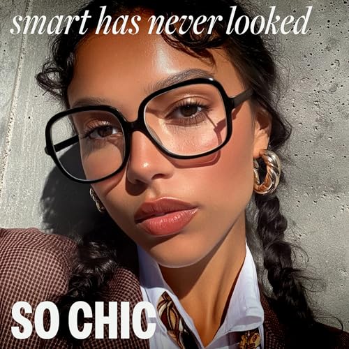 Image of miyya Blue Light Blocking Glasses for Women, Blue Light Glasses for Women Oversized Fashion Glasses