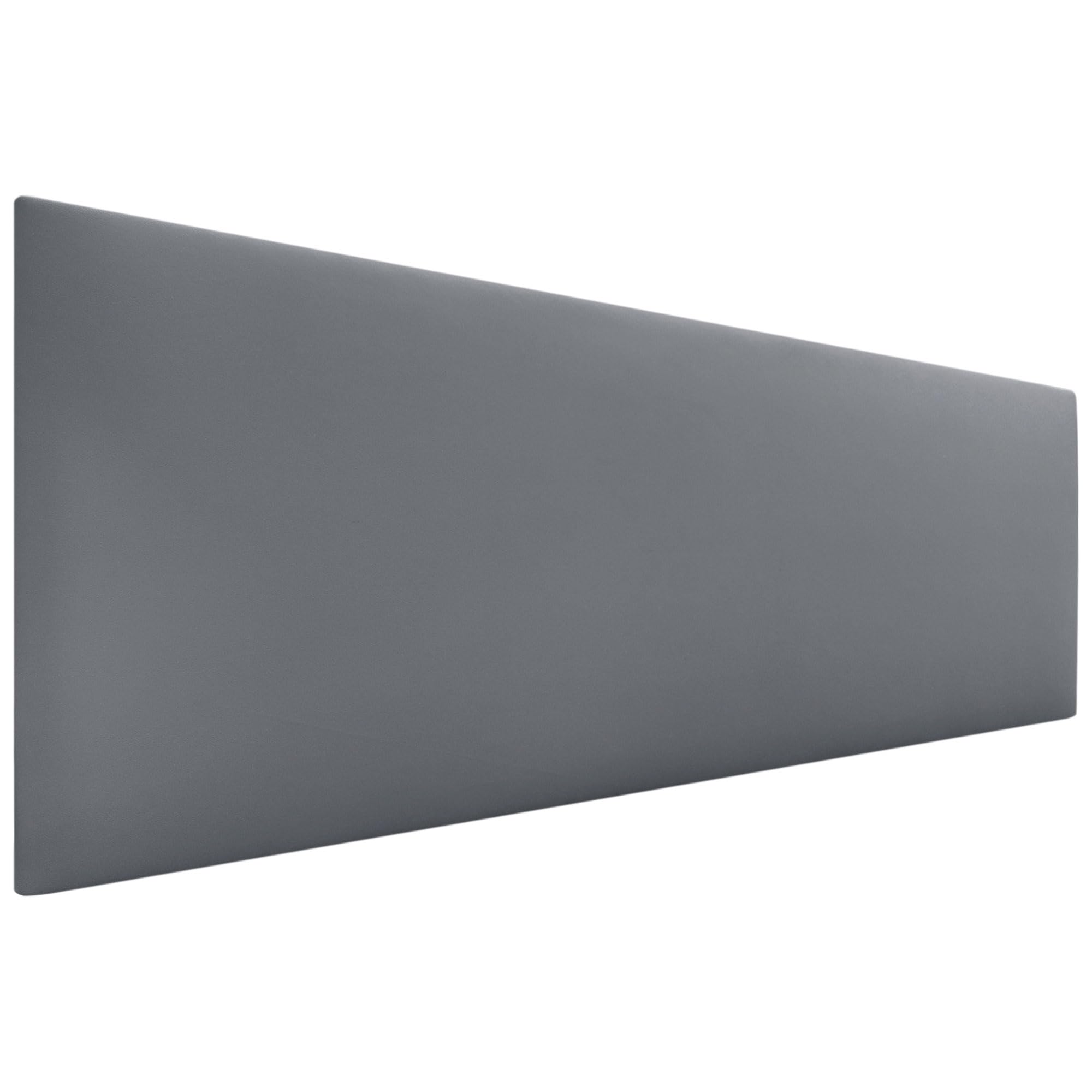 DHOME Testata in similpelle o tessuto AQUALINE Testata imbottita liscia Testata letto di lusso (Similpelle Grigio, 160cm (Lits 150/160))