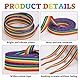 2 Paar Regenbogen SchnüRsenkel,Pride Sticker Bunte SchnüRsenkel,Lgbtq Accessoires,Regenbogen,Gay Pride Outfit Regenbogen Accessoires,Csd Pride Accessoires,Armband Merch Pin Rainbow Bunt Sportschuhe
