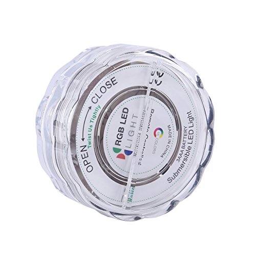 10 Leds RGB Coloridos para Aquários,Lâmpadas de Aquário de Cores Ajustáveis ​​Alimentadas por Bateri