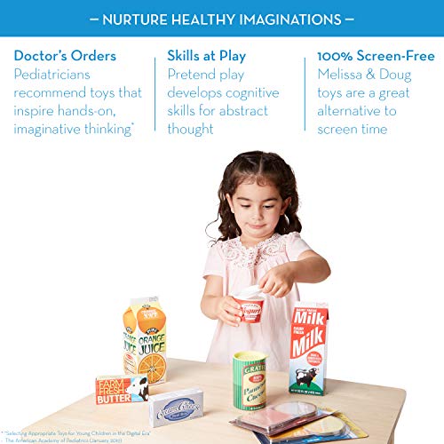 Melissa & Doug Tip & Sip Toy Juice Bottles & Fridge Groceries #TOP6