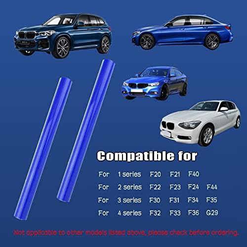 2PCS Grille Insert Trims Stripe, Kikuo Blue Front Grille Trim Stripes Cover Compatible Guard Insert with_B-m_w-1 2 3 4 Series, F20 F21 F40 F22 F23 F24 F44 F30 F31 F34 F35 F32 F33 F36 G29