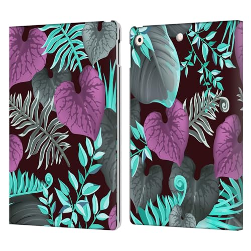 Étui Apple iPad 10.2 2019 2020 2021 Haroulita fleurs violettes