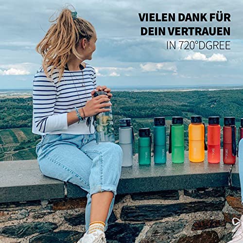 720°DGREE Trinkflasche “uberBottle“ softTouch +Sieb - 500ml - Auslaufsicher, BPA-Frei - Für Kinder, Schule, Sport… - Image 5